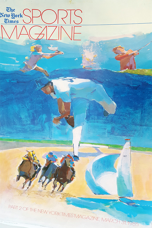 Art in Sports , Sport and Art by illustrator Steve Kuzma