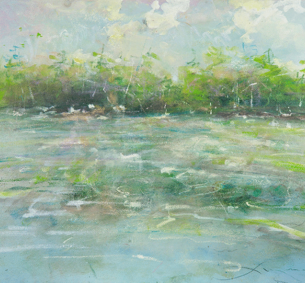 Pine Lake original watercolor 22x30 1,800