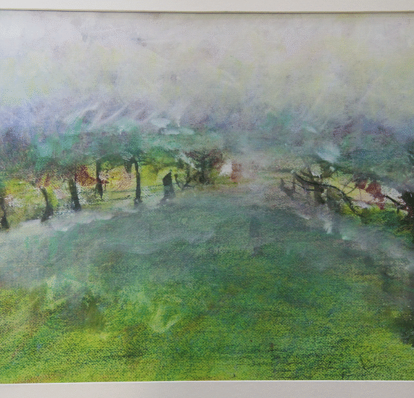 fairmount park sakura spring cherry blossoms original water color painted Sakura japanese garden