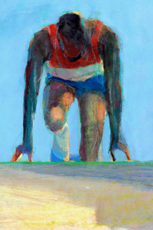 mighty burner original acrylic $2,000 painting 22 36