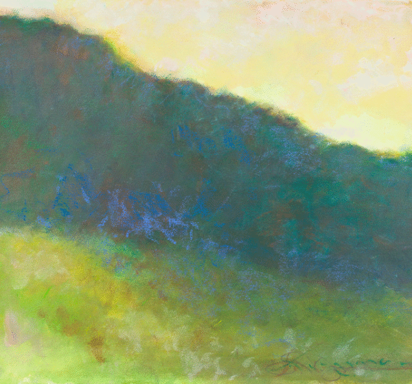 mountain meadow 22 30 miwed pastel wateroil color on paper 2,200