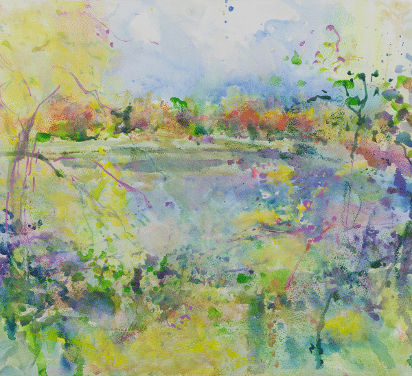 noyes museum lily lake watercolor