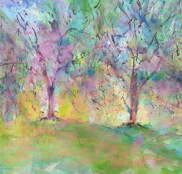weeping willows watercolor 2,000