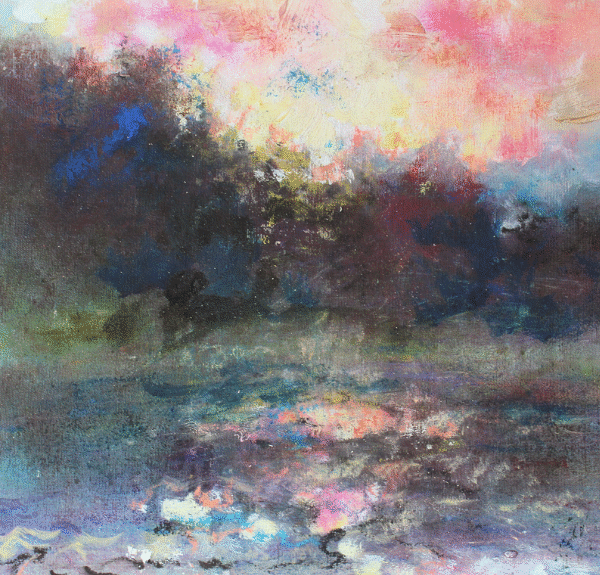 cove original watercolor painting