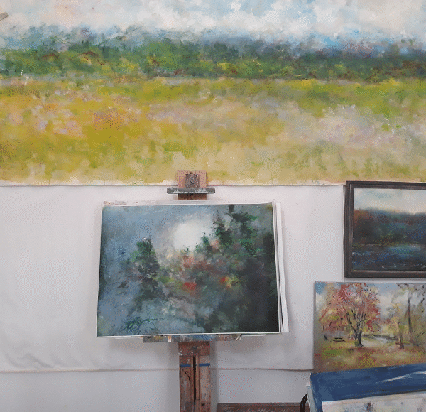 Oil Pastel paintings"20x30"from Vermont residency 2019