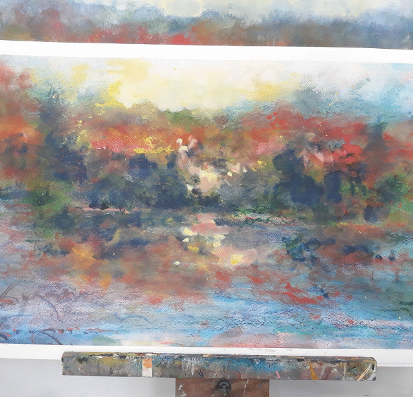 Oil Pastel paintings"20x30"from Vermont residency 2019