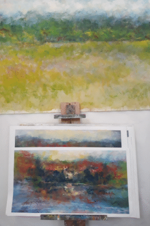 Oil Pastel paintings"20x30"from Vermont residency 2019