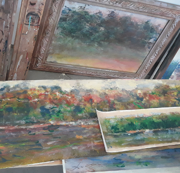 Wolf Kahn studios Vermont Studio center