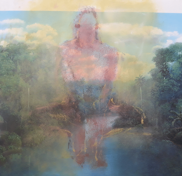 Oil Pastel painting"20x30"from Vermont residency 2019