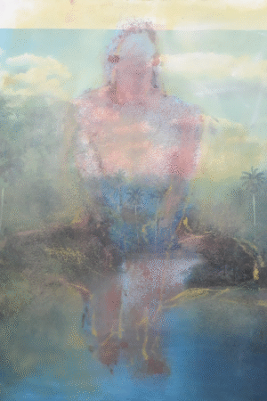 Oil Pastel painting"20x30"from Vermont residency 2019