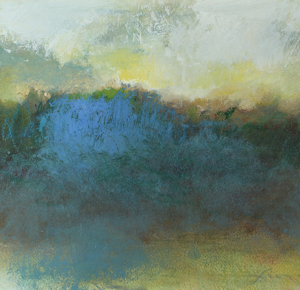 Oil Pastel paintings mountain studies