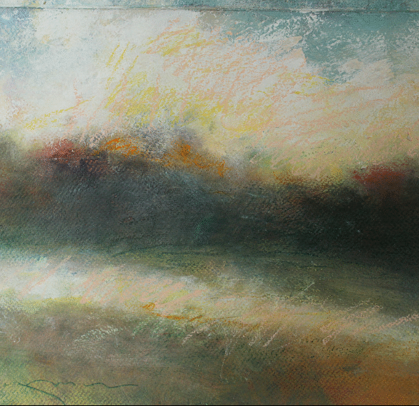 Oil Pastel paintings mountain studies