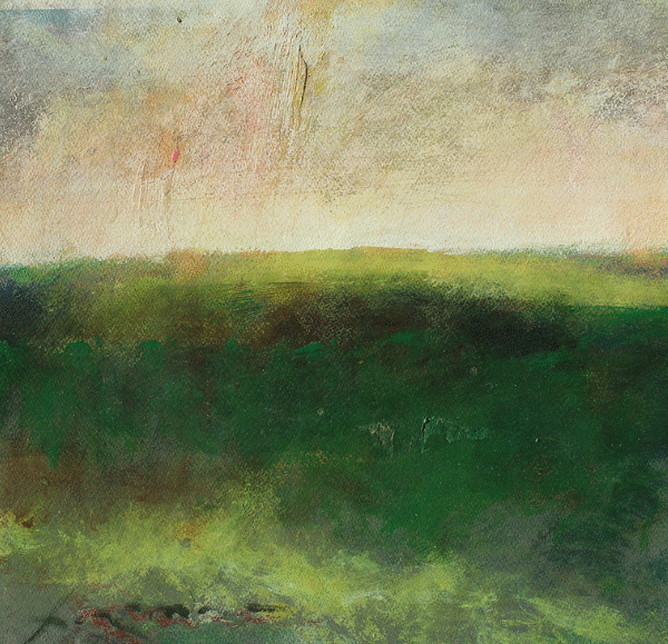 Oil Pastel paintings mountain studies