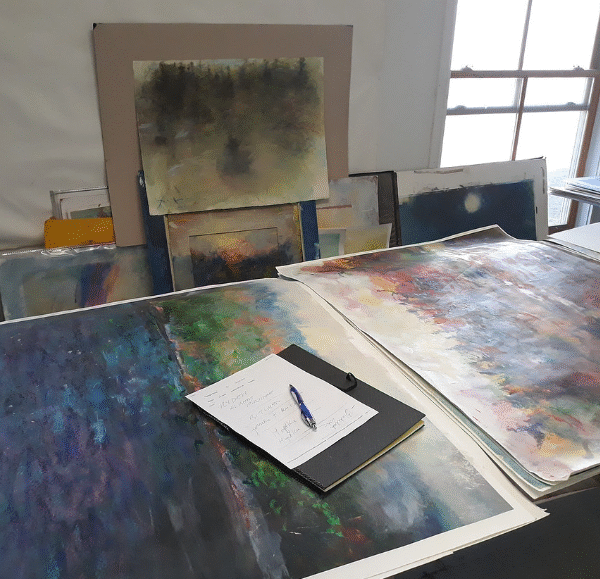 autumn 2019 Vermont Studio center Wolf Kahn studios Vermont Studio center