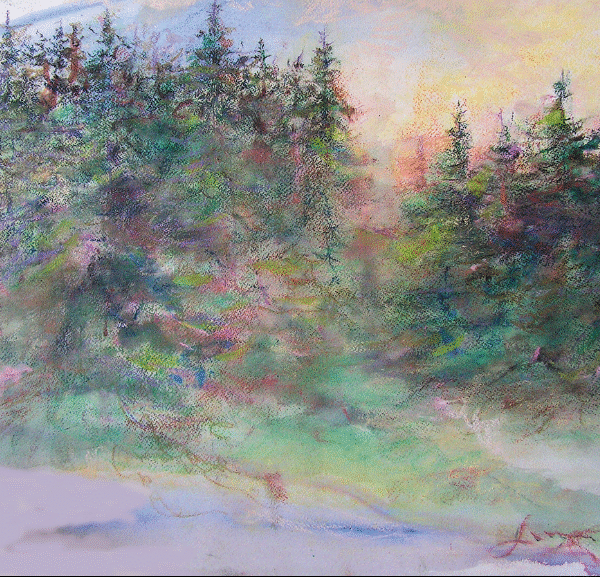 Oil Pastel paintings 22"x30"from Vermont residency 2019