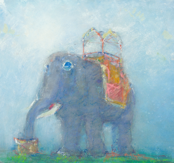 Lucy by the Margate NJ shore sea