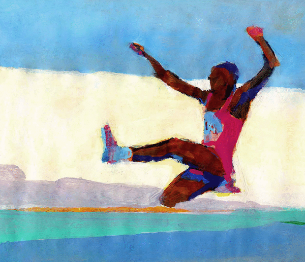 carl lewis long jump IllustrationsThe illustrations on this page are part of a body of work created for clients like NY Times,Time magazine,Olympics,World cup soccer,NBC,ABC,CBS football ,Harper Colin