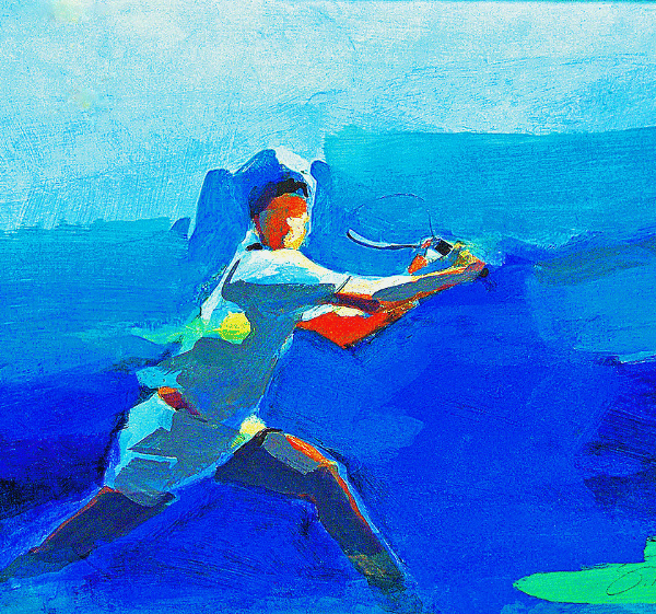 original watercolor painting 2230'