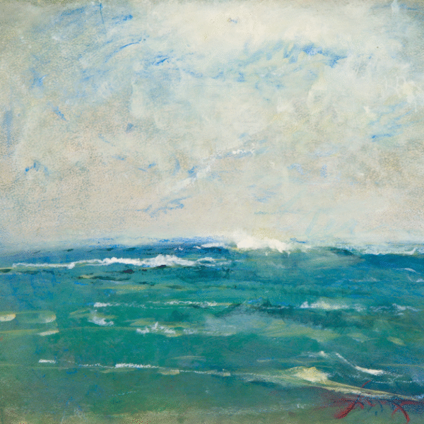 seascape watercolor painting oceanoriginal pastel watercolor $1,000