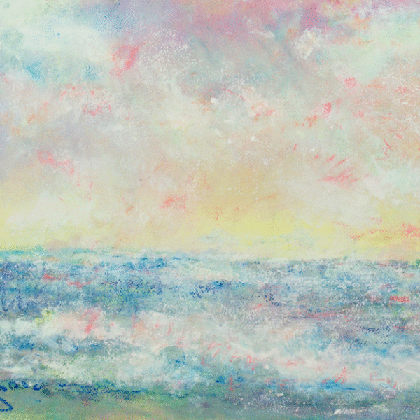 sunset watercolororiginal pastel watercolor $1,000